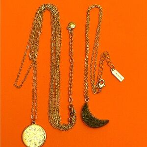 TWO Gold Necklace Baublebar